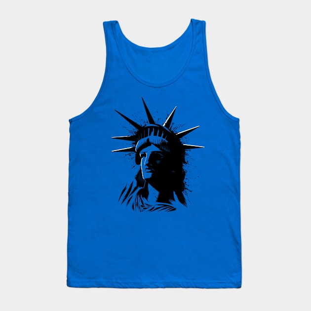 Splatter Statue of Liberty Tank Top by albertocubatas